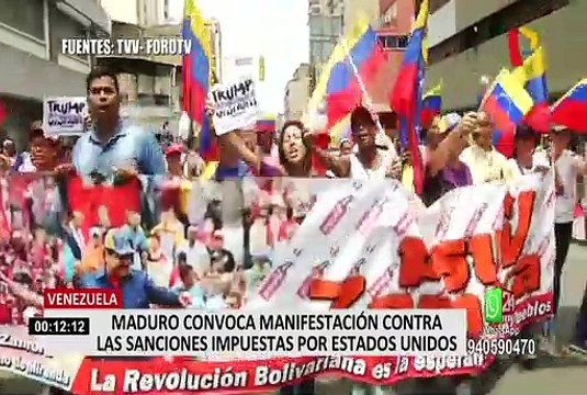 Venezuela: Nicolás Maduro convoca manifestación contra el bloqueo de Estados Unidos