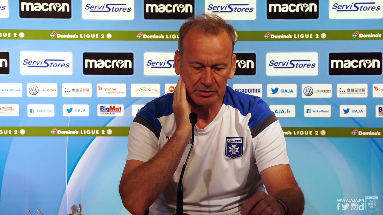 La conférence de Jean-Marc Furlan avant Sochaux-AJA