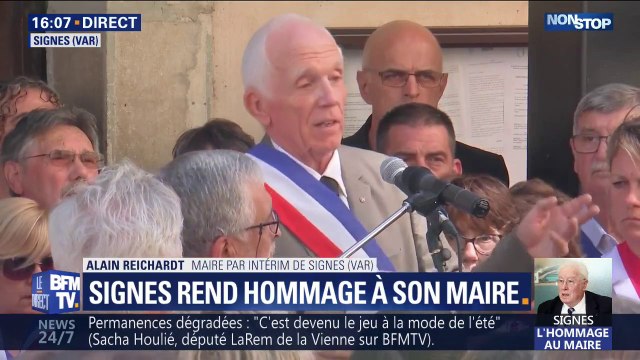 Signes: pour le maire par intérim de la commune, le décès de notre maire a un retentissement national