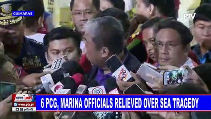 6 PCG, MARINA officials relieved over sea tragedy