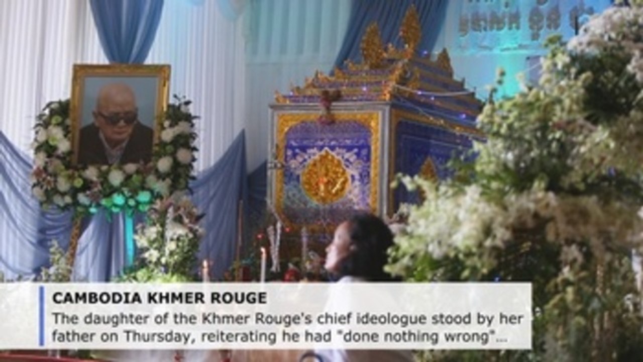 At funeral, Khmer Rouge leader's daughter says he 'did nothing wrong'