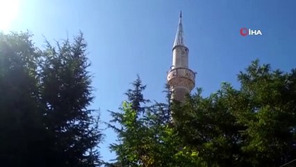 Depremde caminin minaresi kaydı