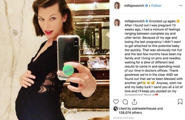ミラ・ジョヴォヴィッチが第3子を妊娠！