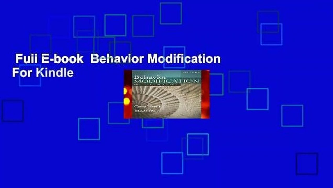 Full E-book  Behavior Modification  For Kindle