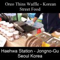 Oreo-Thins-Waffle-Korean-Street-Food-Haehwa-Station-Jongno-Gu-Seoul-Korea
