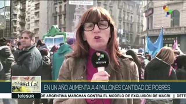 Argentina: marcha contra políticas económicas del gobierno de Macri