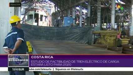 Costa Rica pondrá en funcionamiento tren eléctrico de carga en 2022