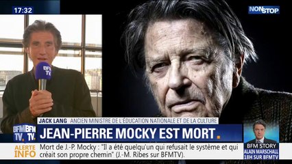 Mort de Jean-Pierre Mocky: pour Jack Lang, "c'est un homme qui a été en permanence en irruption contre une certaine bien-pensance"