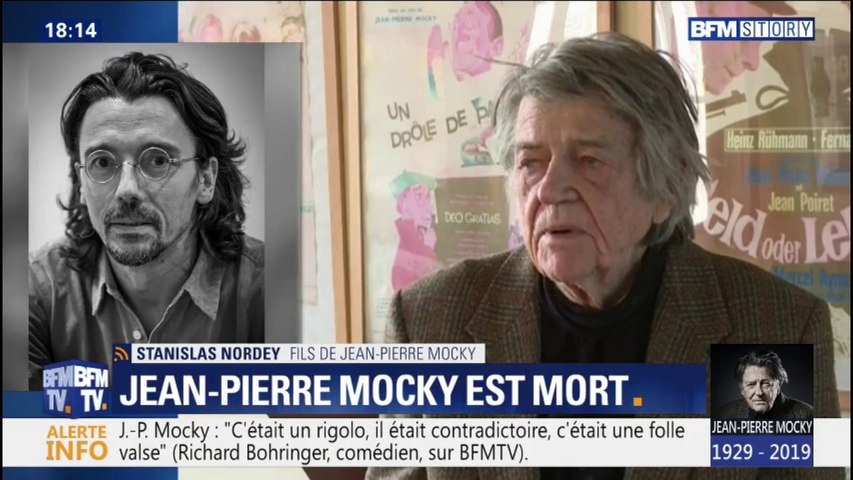 Mort de Jean-Pierre Mocky: selon son fils, "il était dans l'obsession de se  renouveler et de faire quelque chose de différent à chaque fois" - Vidéo  Dailymotion