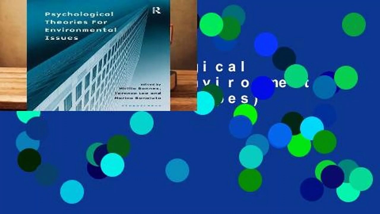 [Doc] Psychological Theories for Environmental Issues (Ethnoscapes)