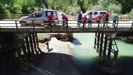 AFAD’ın sel tatbikatı havadan görüntülendi