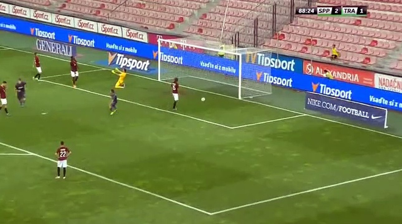 Alexander Sorloth Goal HD -  Sparta Prague (Cze)	2-2	Trabzonspor (Tur) 08.08.2019