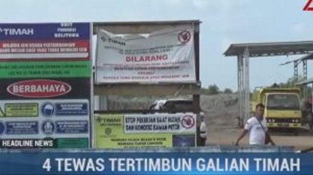 4 Penambang Timah di Belitung Timur Tewas Tertimbun