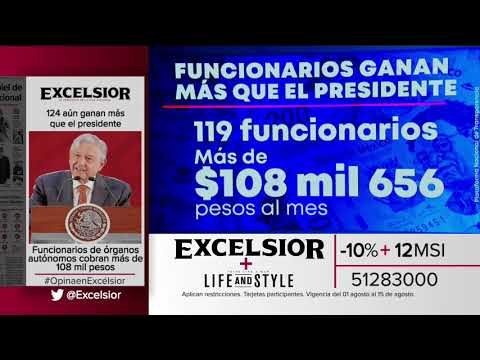119 funcionarios ganan más que el presidente de México | Noticias con Yuriria Sierra