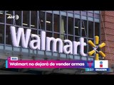 Walmart no dejará de vender armas pese a los hechos violentos registrados en Estados Unidos