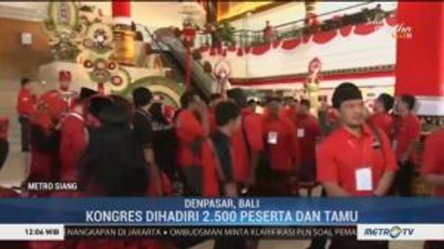 2.500 Peserta dan Tamu Hadiri Kongres ke-5 PDIP
