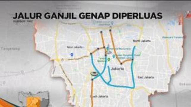 Perluasan Kawasan Ganjil Genap di Jakarta