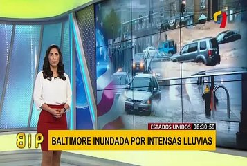 EEUU: tormentas inundan en pocas horas las calles de Baltimore