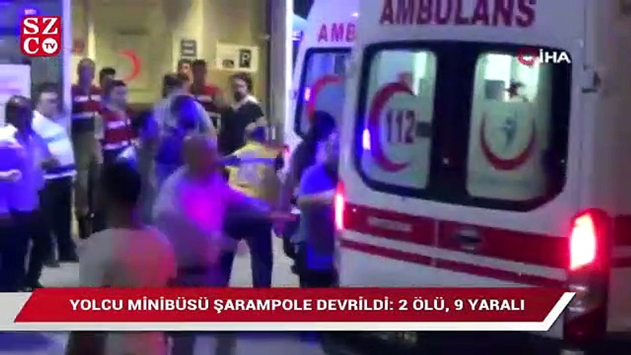 Siirt’te minibüs şarampole devrildi