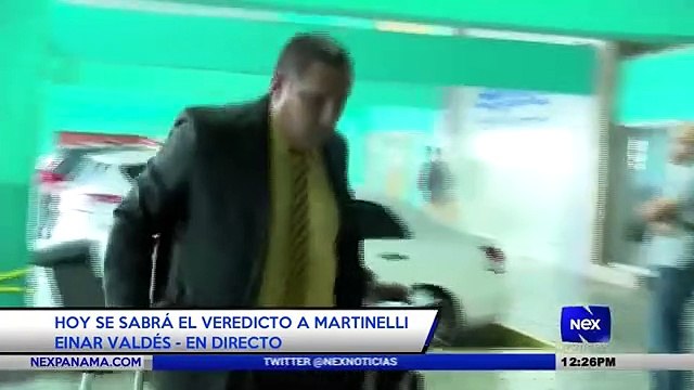 Hoy se sabrá el veredicto a Martinelli - Nex Noticias