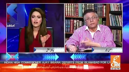 Descargar video: Hassan Nisar Response On Opposition's Role During Last Year & Cleaning Movement In Karachi ..