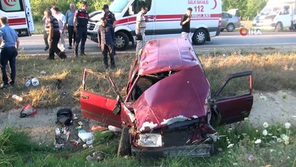 Kabir ziyaretinden dönen aile kaza yaptı: 6 yaralı