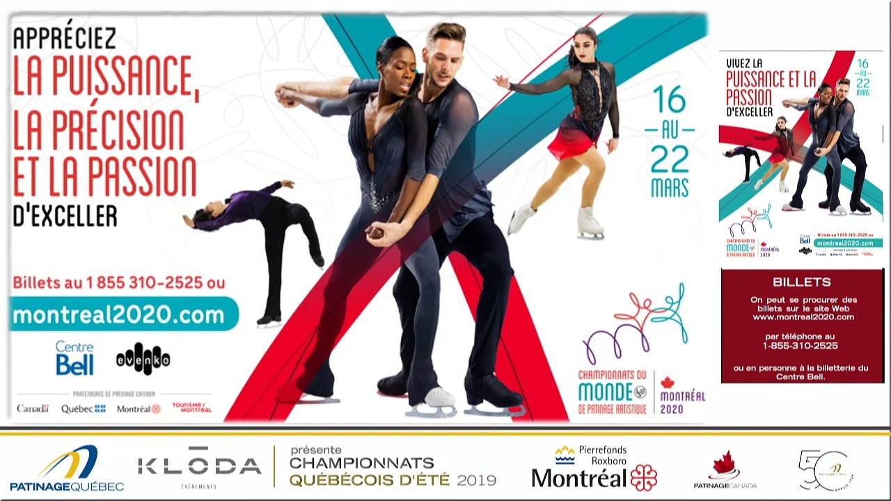 Championnats québécois d'été 2019 présenté par Kloda Focus Événements, Novice Danse sur tracé