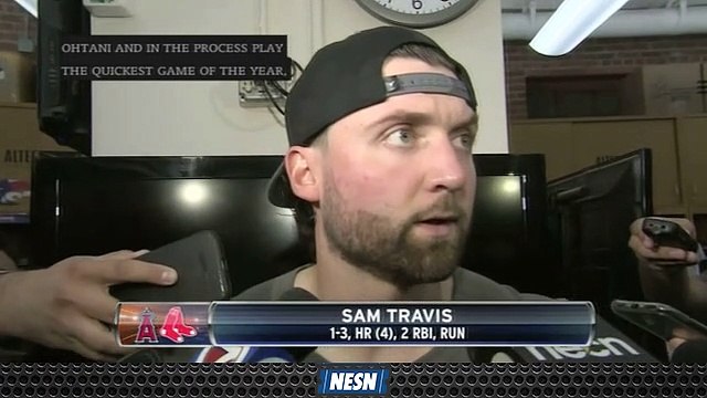 Sam Travis, Sandy Leon Discuss Red Sox's Big 3-0 Win Vs. Angels