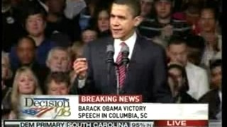 Barack Obama Victory Speech SC: The Past vs. The Future 1