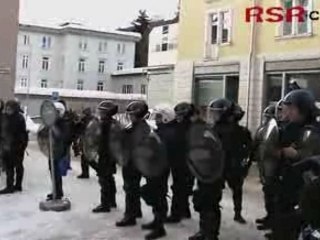Manifestation à Davos