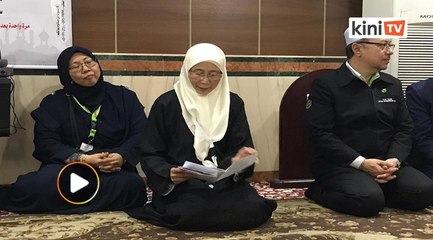 Wan Azizah emosi mohon jemaah haji doa kesejahteraan negara