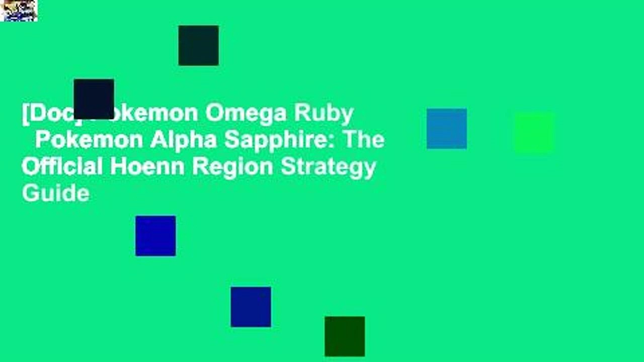 [Doc] Pokemon Omega Ruby   Pokemon Alpha Sapphire: The Official Hoenn Region Strategy Guide