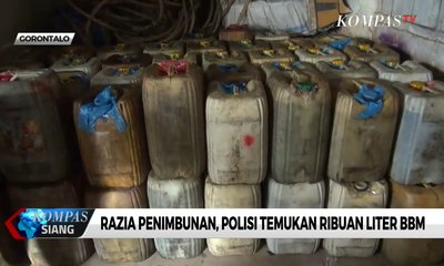 Razia Penimbunan, Polisi Temukan Ribuan Liter Bbm
