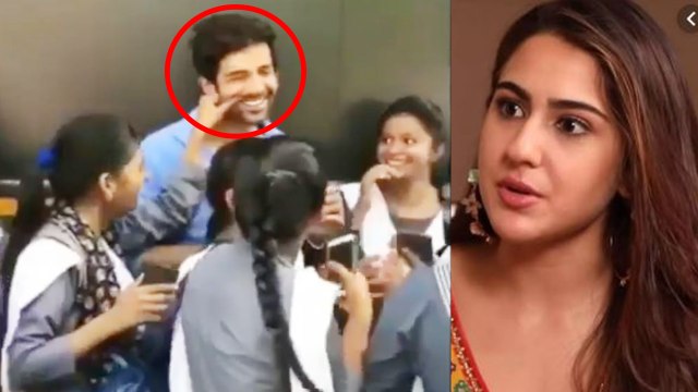 Sara Ali Khan's boyfriend Kartik Aaryan's checks touched by fan; Check Out | FilmiBeat