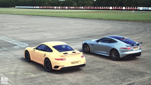 Jaguar F Type Svr Vs Porsche 911 Turbo Everyday Supercar Drag Race