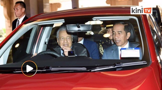 Tun M pandu Proton Persona bawa Presiden Joko Widodo