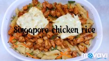 Singapore chicken rice pasta