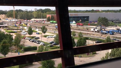 Timelapse Wegenwerken Universiteitslaan Hasselt