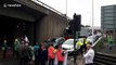 Extinction Rebellion shut off busy London road in protest of new tunnel proposal