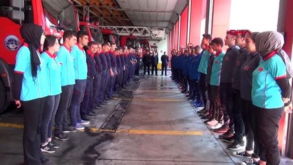 KAYSERİ İTFAİYE ERLERİ MESAİYE SPORLA BAŞLIYOR