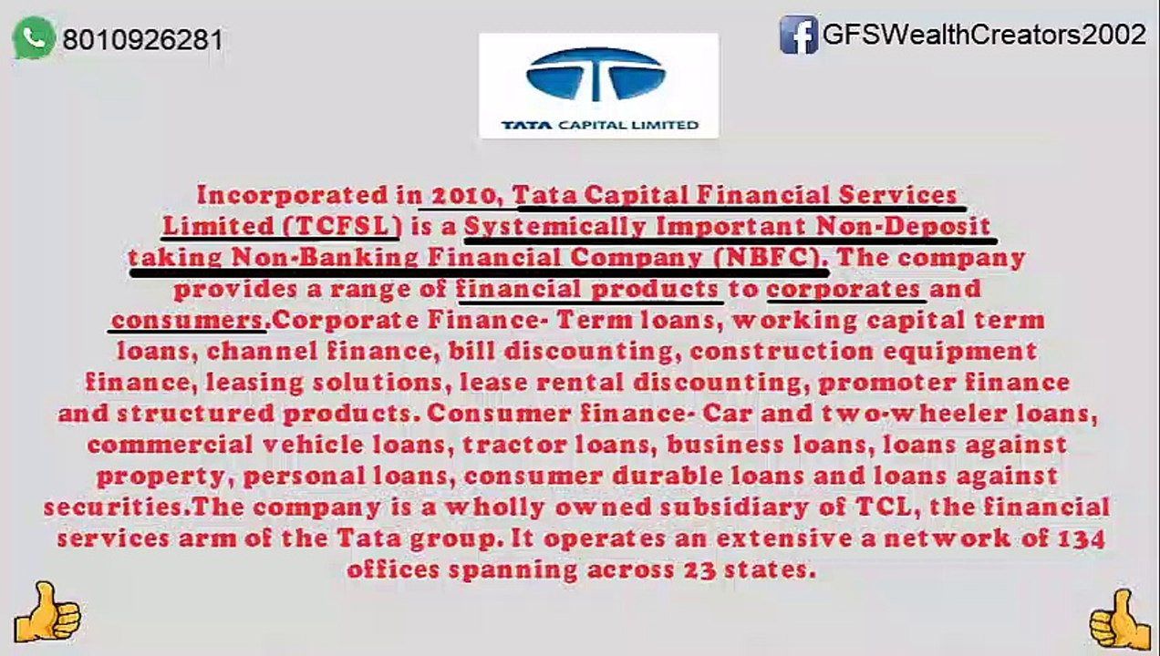 Tata Capital Financial Services Ltd NCD  (AAA Rating)