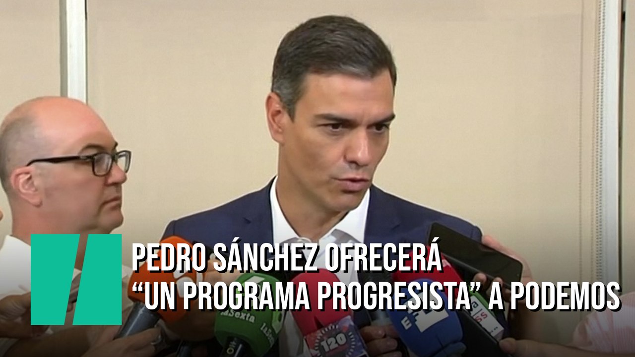 Pedro Sánchez propondrá "un programa progresista" a Unidas Podemos a finales de agosto