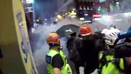 Freiwillige Sanitäter versorgen Demonstranten in Hongkong