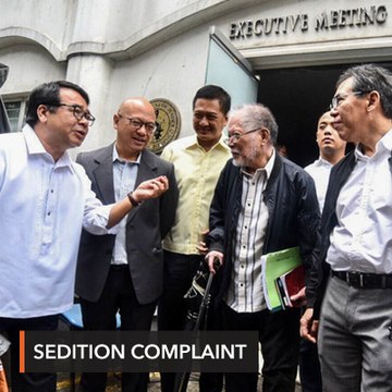 DOJ asks OSG to explain participation in sedition complaint