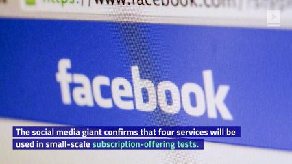 Facebook Ventures Into Video Subscription Services