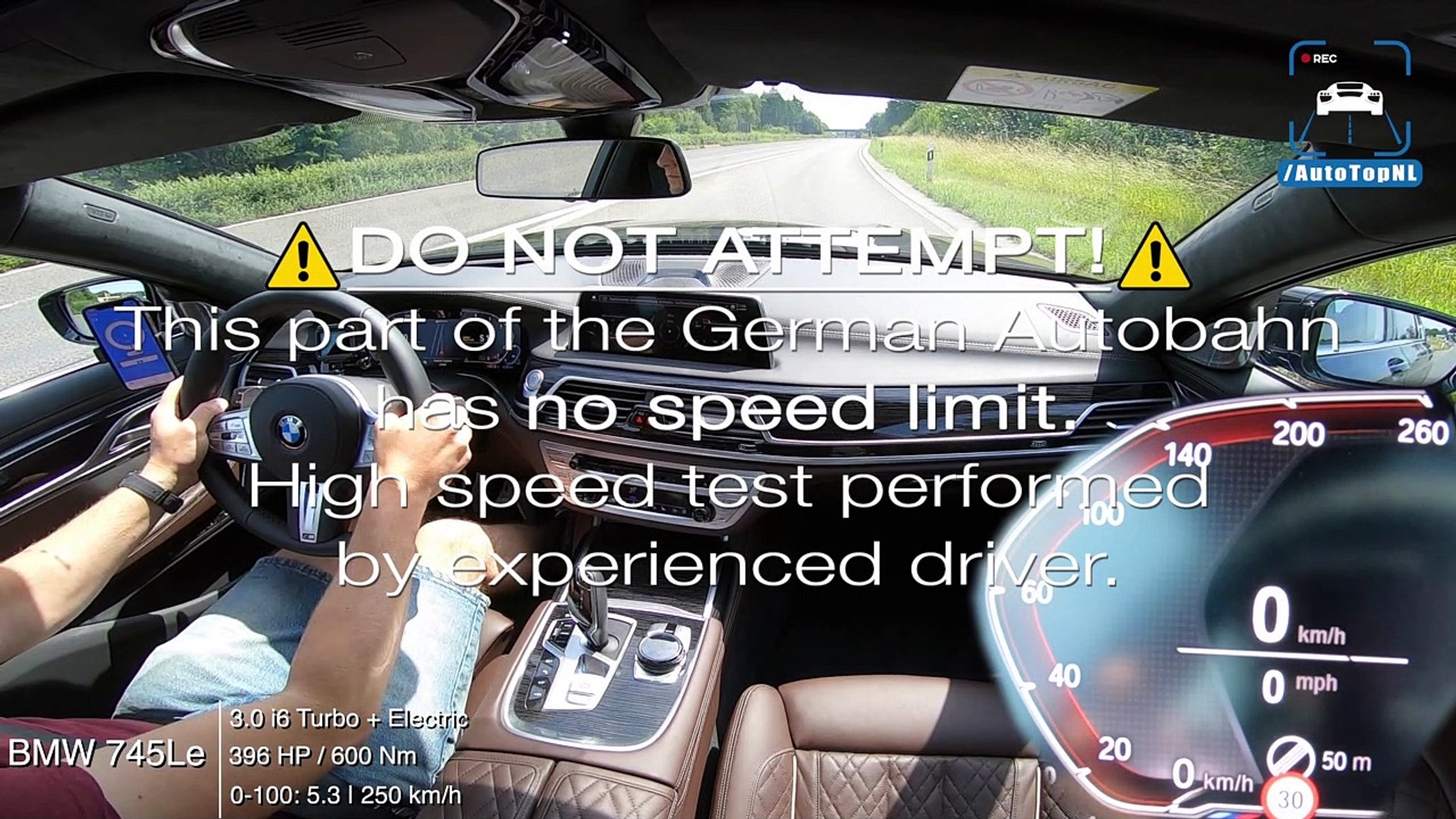 2020 BMW 7 Series 745Le TOP SPEED on AUTOBAHN by AutoTopNL