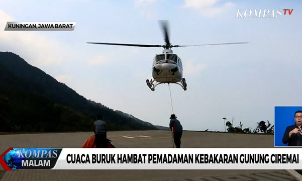Cuaca Buruk Hambat Pemadaman Kebakaran Gunung Ciremai