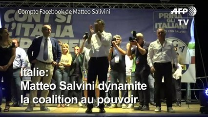 La coalition gouvernementale explose en Italie