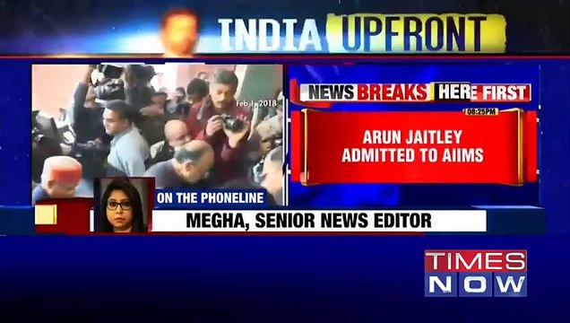 Former FM Arun Jaitley admitted to AIIMS