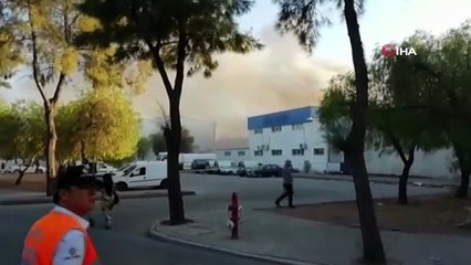 İzmir’deki depoda büyük yangın